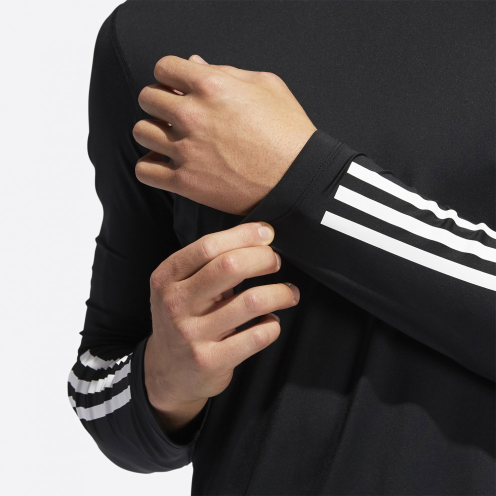 adidas Performance Techfit 3-Stripes Ανδρική Μπλούζα με Μακρύ Μανίκι