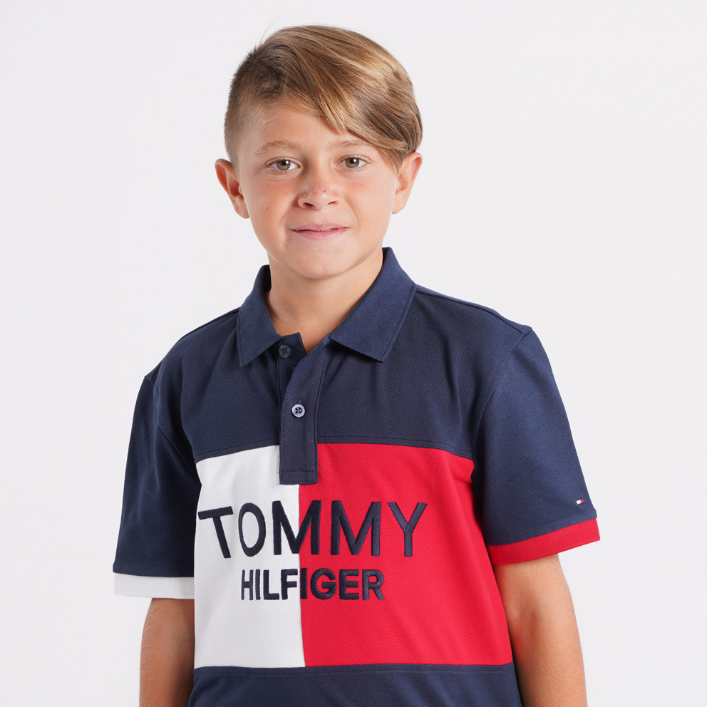 Tommy Jeans Colorblock Archive Παιδικό Polo T-shirt