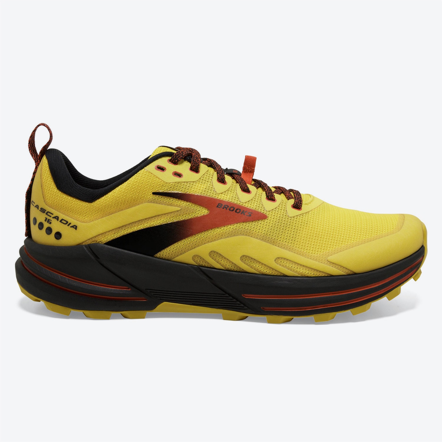 Brooks Cascadia 16 Yellow/Black/Grenadine Παπουτσι (9000087088_55120) Ανδρικά / Ανδρικά Αθλητικά Παπούτσια / Trail | Outdoor