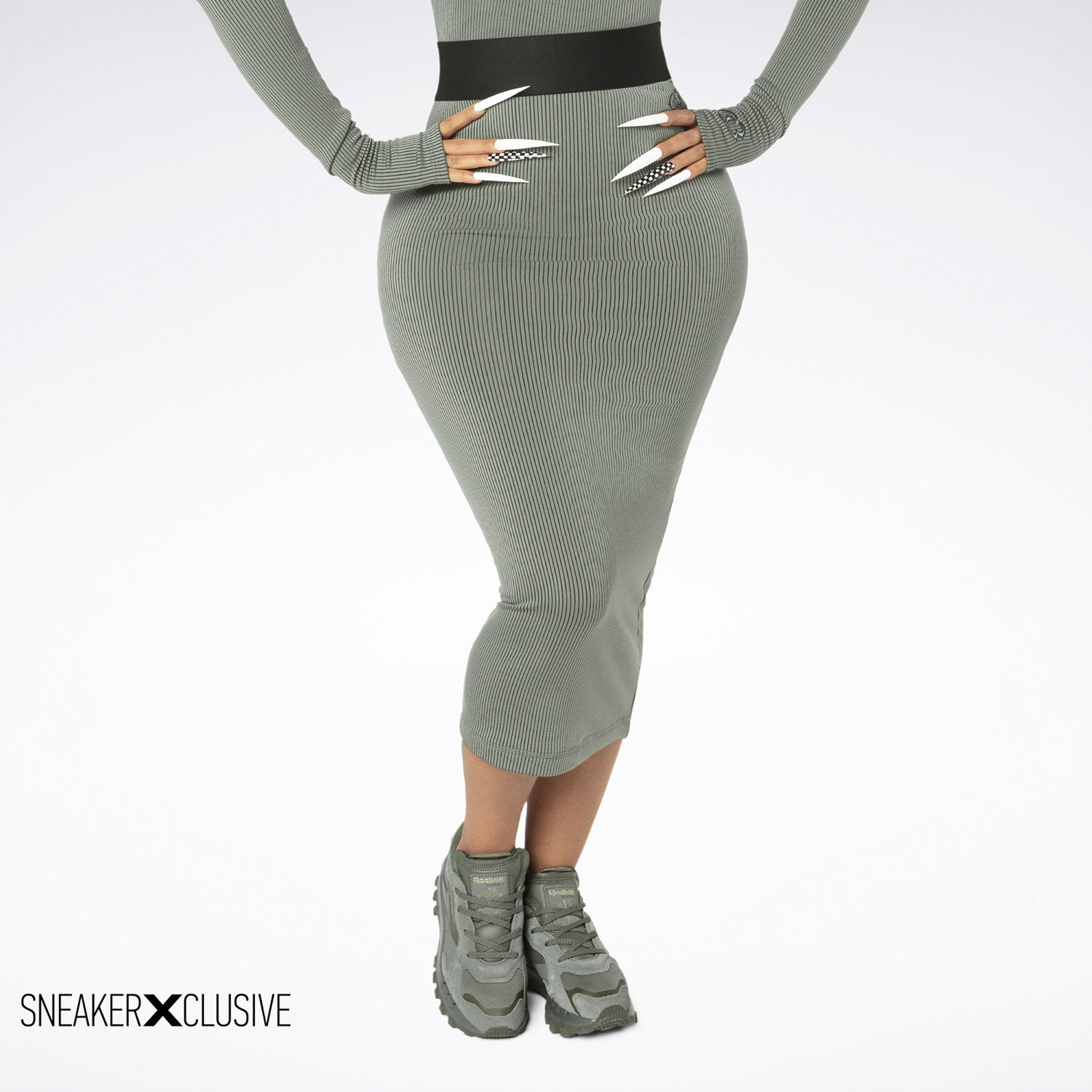  Reebok Classics Cardi B Rib Γυναικεία Φούστα (9000083871_1469) 2025