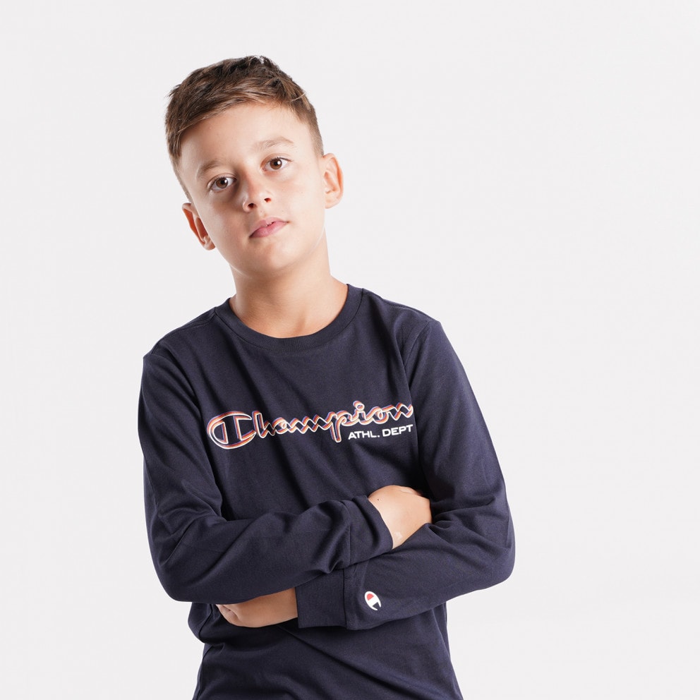 Champion Long Sleeve Crewneck Kids' T-Shirt