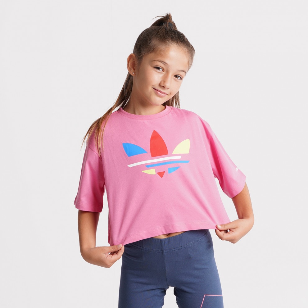 shirt Pink H32350 adidas Originals Adicolor Cropped Kids T chuteira adidas preta azul para mujer terciolepo