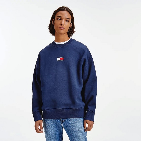 Tommy Jeans Tommy Badge Crew Ανδρική Μπλούζα Φούτερ
