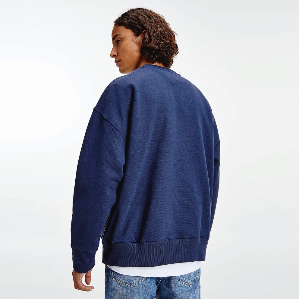 Tommy Jeans Tommy Badge Crew Ανδρική Μπλούζα Φούτερ