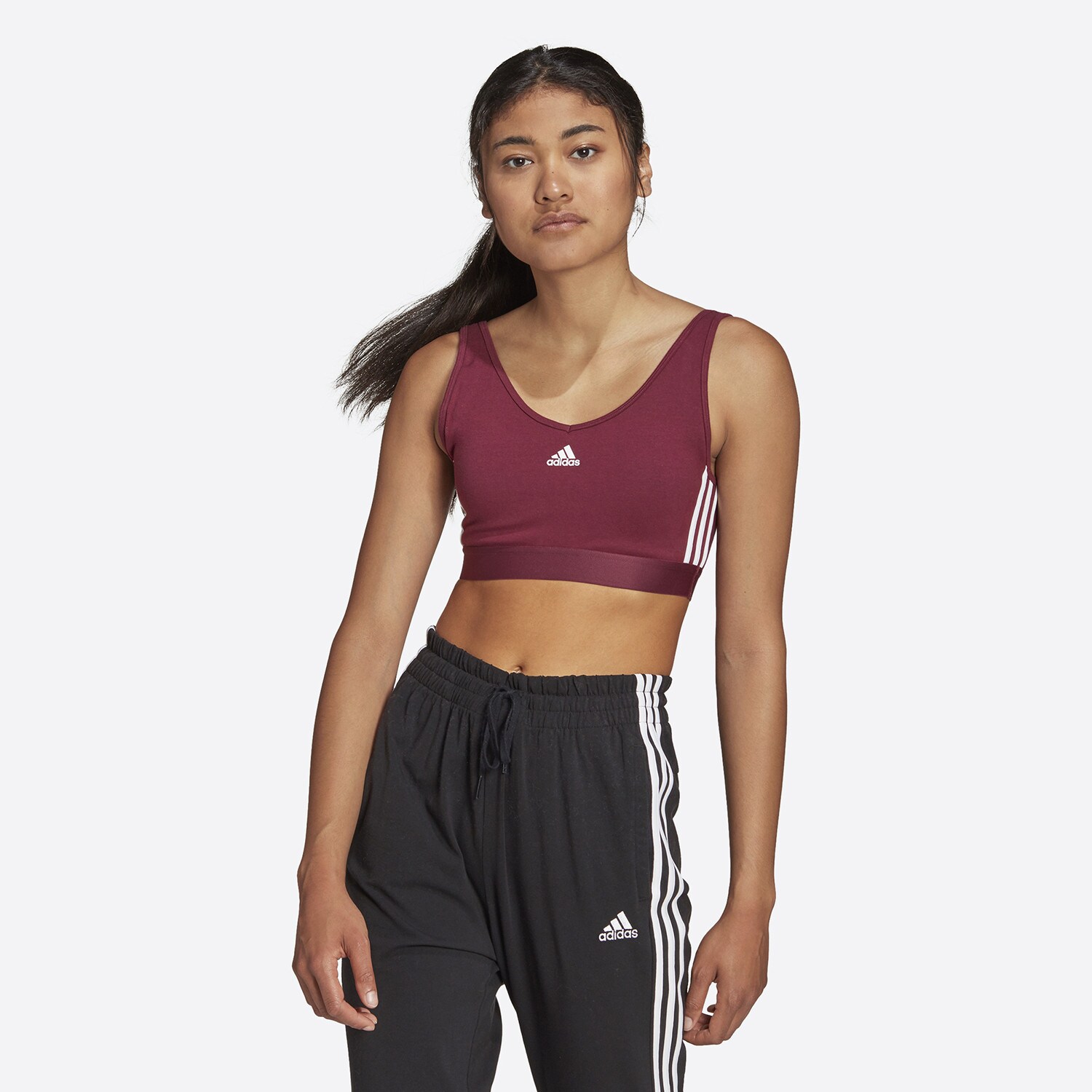 adidas Performance 3Stripes Γυναικείο Αθλητικό Μπουστάκι 900008984454525
