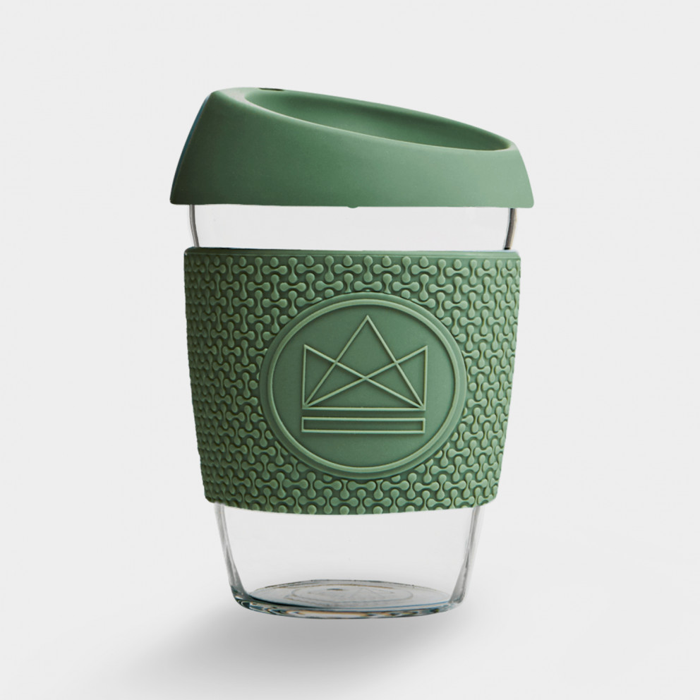 Neon Kactus Happy Camper |Glass Coffee Cups - 340ml