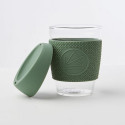 Neon Kactus Happy Camper |Glass Coffee Cups - 340ml