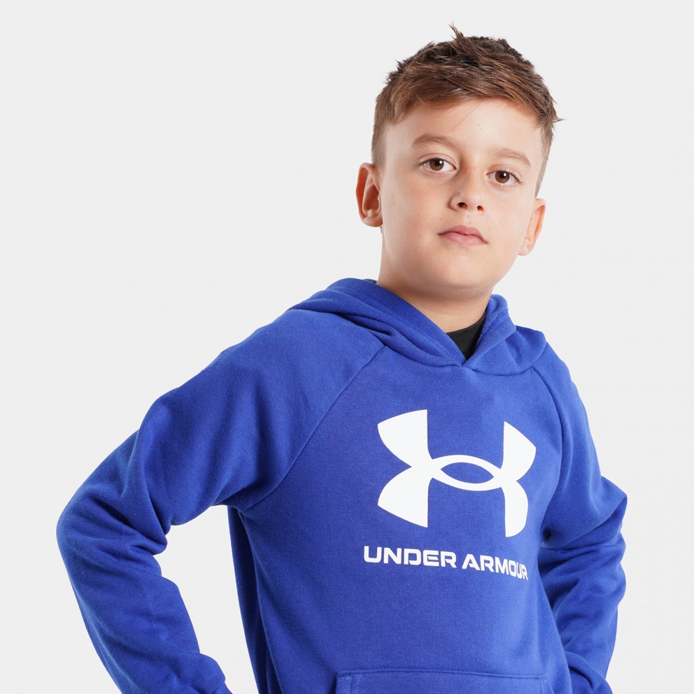 Under Armour Rival Fleece Big Logo Παιδική Μπλούζα με Κουκούλα