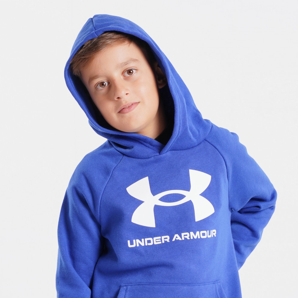 Under Armour Rival Fleece Big Logo Παιδική Μπλούζα με Κουκούλα