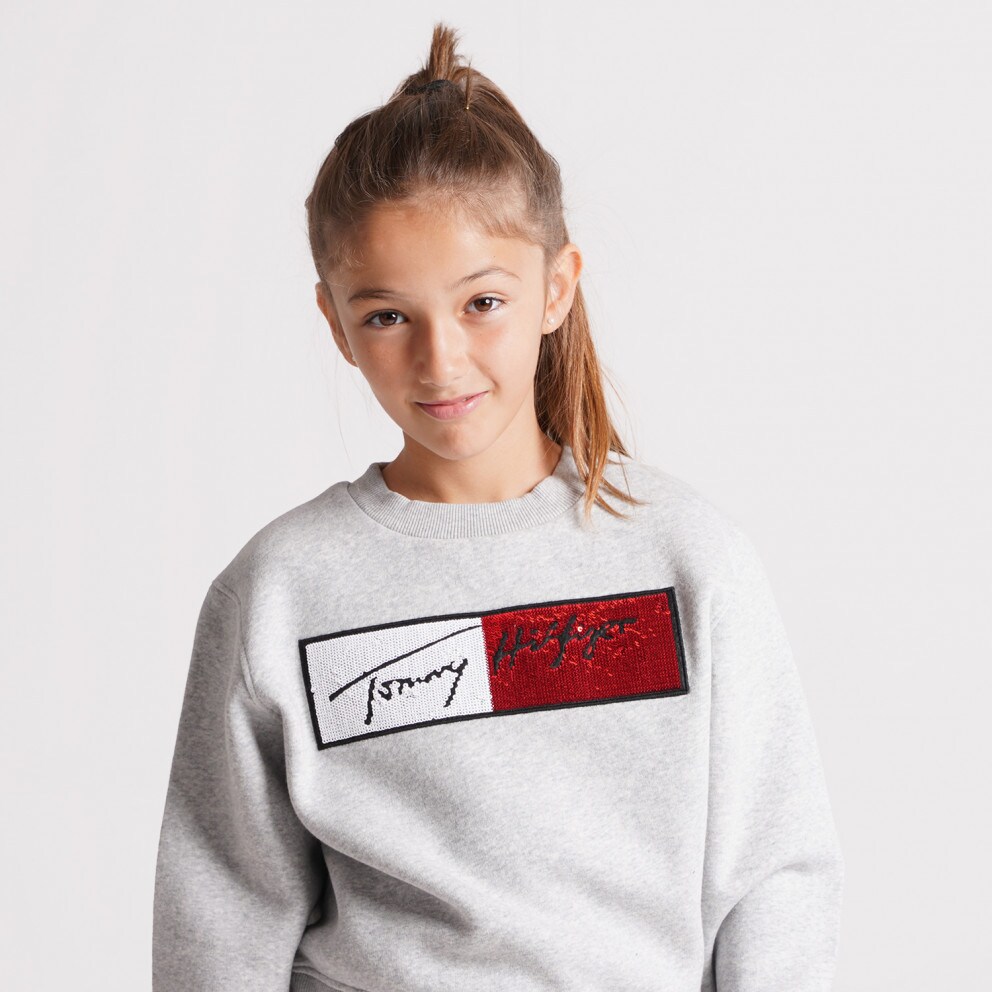 Tommy Jeans Sequins Flag Kids' Sweatshirt