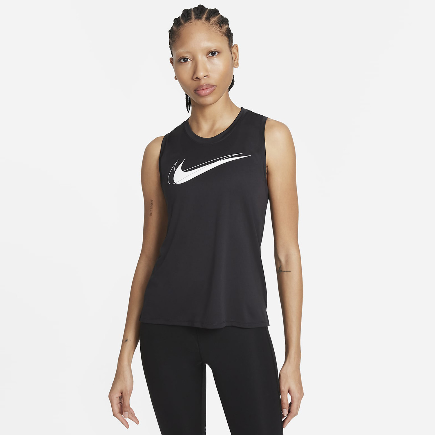 Nike Swoosh Γυναικεία Αμάνικη Μπλούζα για Τρέξιμο (9000081450_1480)