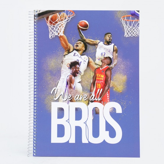 MVPublications Antetokounmpo 4 Subjects Spiral Notebook