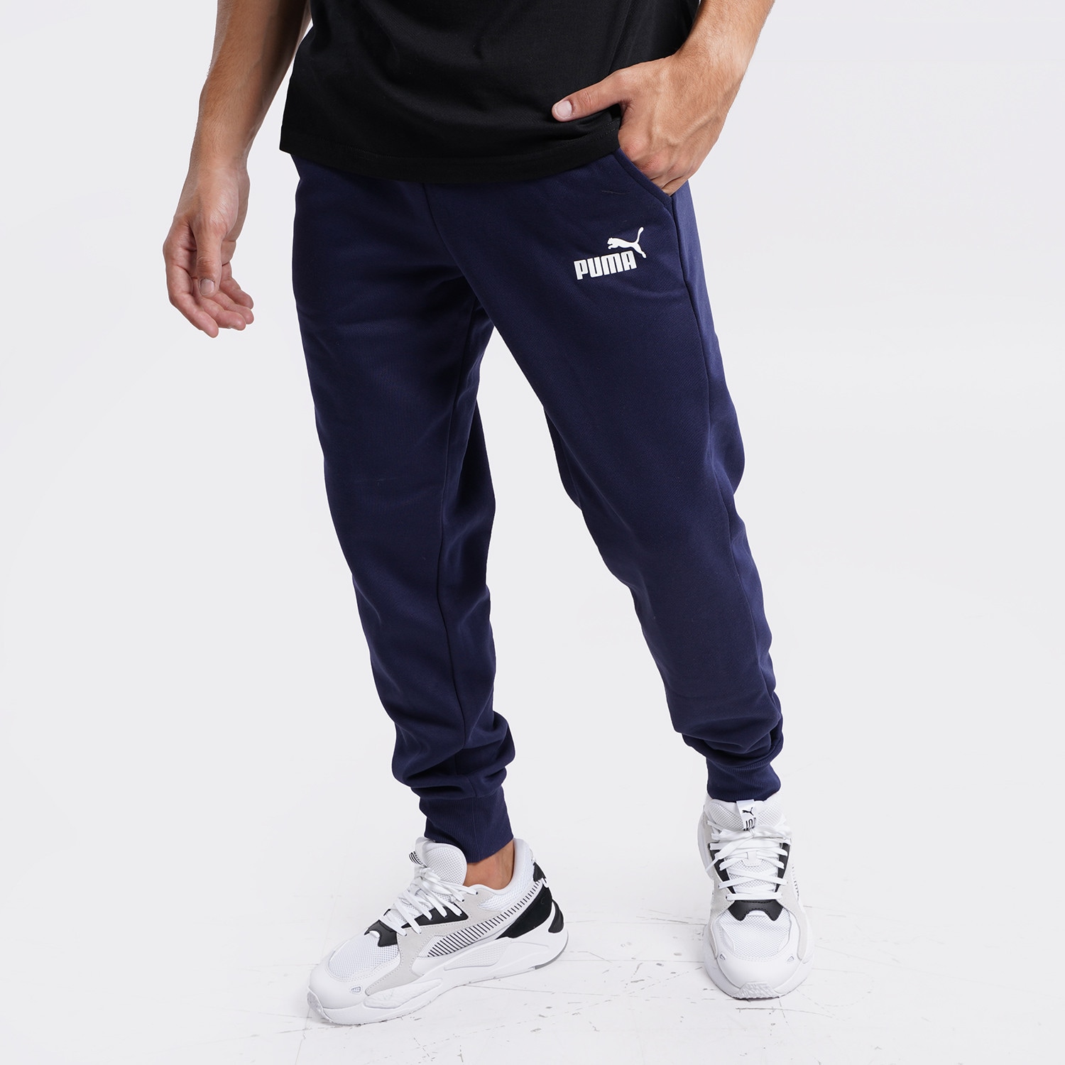 Puma Essentials Logo Ανδρικό Παντελόνι Φόρμας (9000086975_4779)