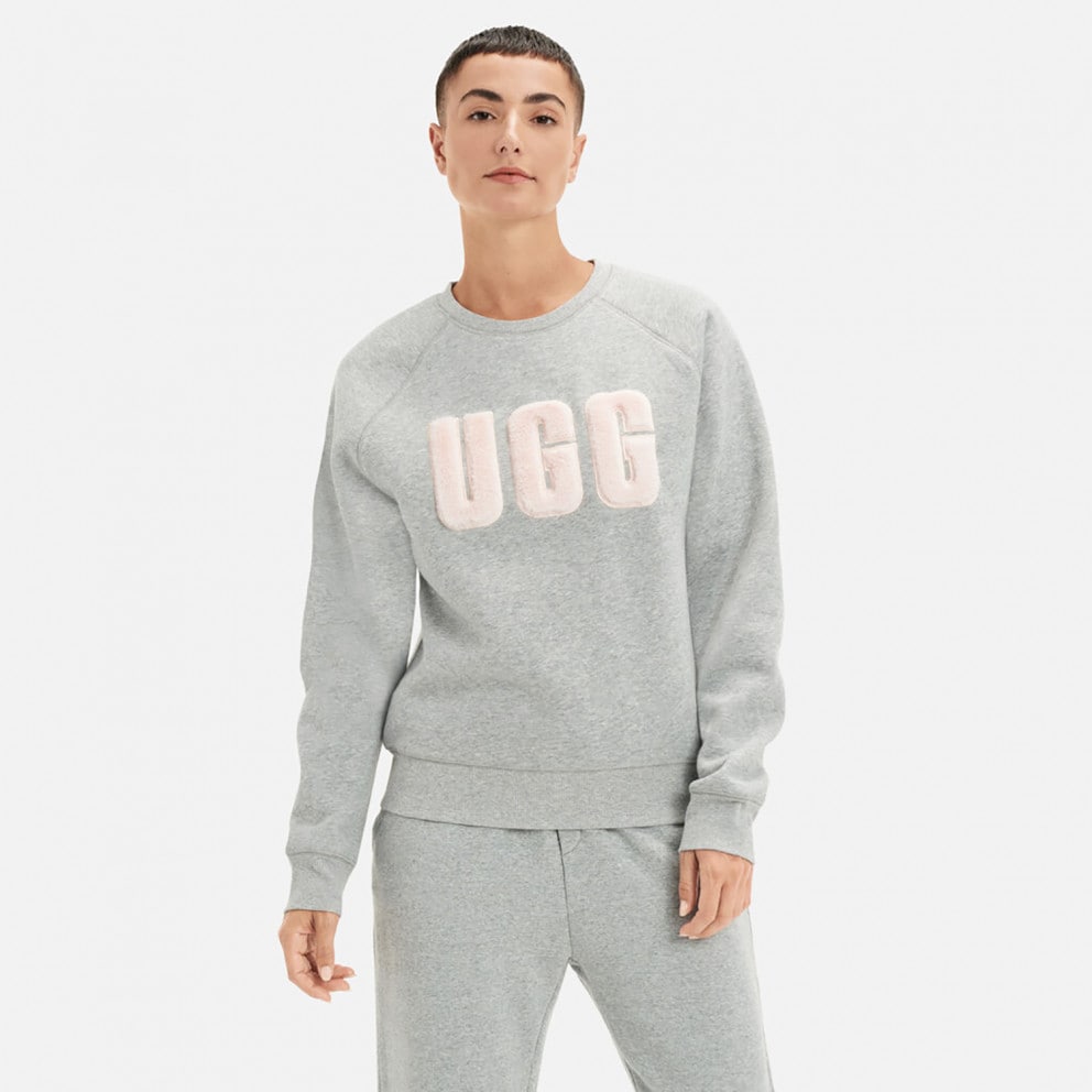 Ugg Madeline Fuzzy Logo Crewneck Γυναικείο Φούτερ