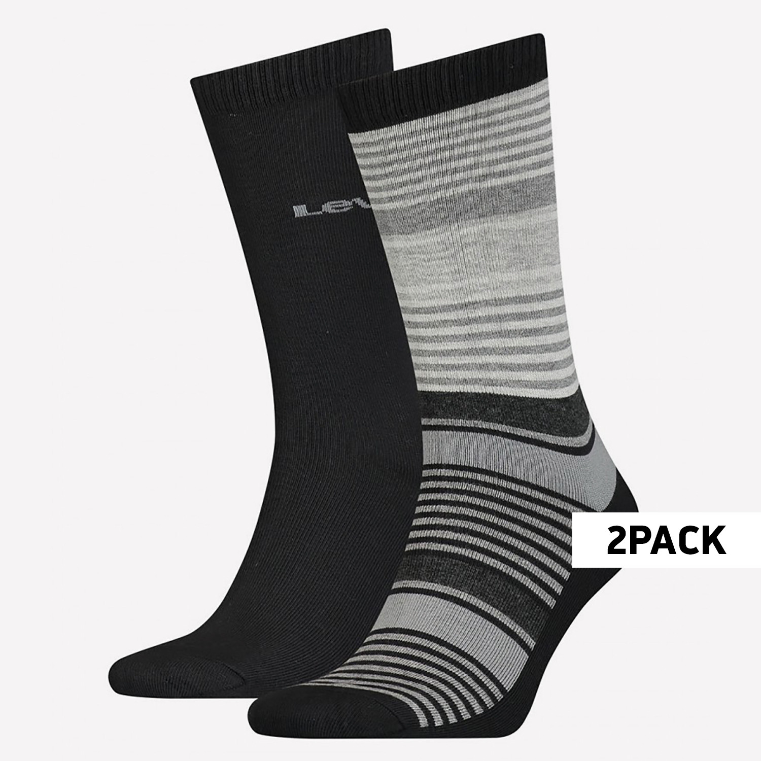 Levis Reg Cut Multi Stripe Κάλτσες - 2 Pack (9000092565_56205)