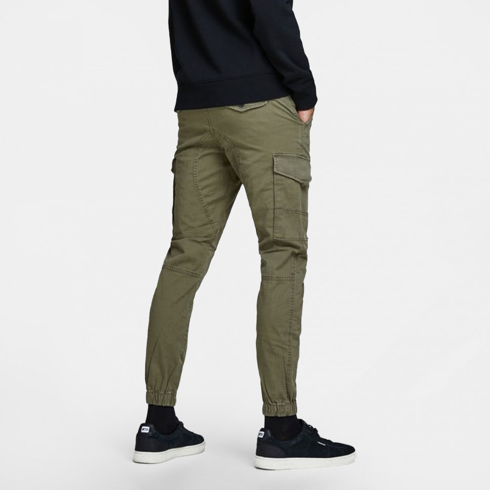 Jack & Jones Intelligence Slim Fit Cuffed Cargo Pants in Black for Men |  Lyst Australia