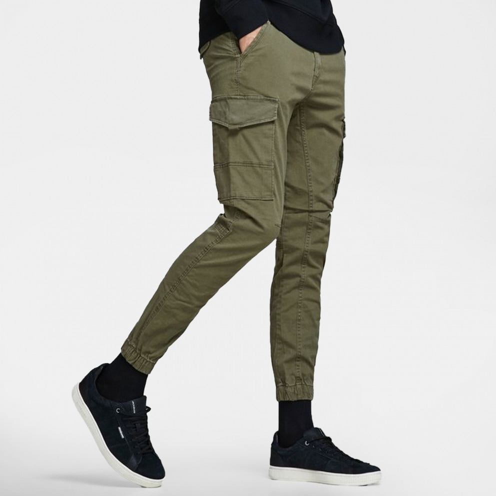 Jack & Jones Intelligence Cargo Trousers in Green for Men | Lyst