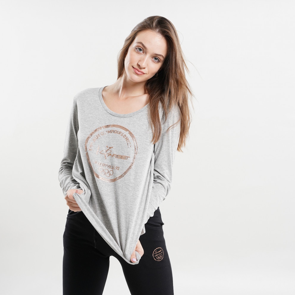 opdagelse Se igennem Enlighten Sleeve T - Marina logo-print hoodie - Target "Olympics" Women's Long - shirt  Grey W22/66800