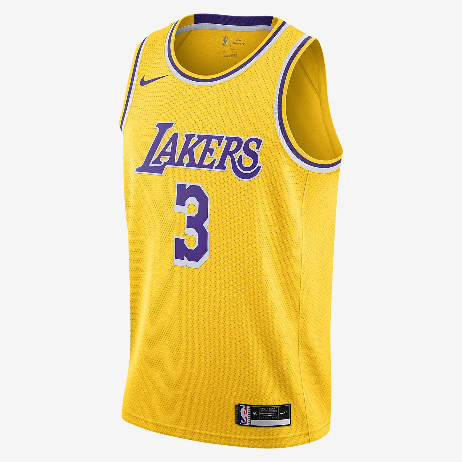Nike NBA Anthony Davis Los Angeles Lakers Icon Edition 20 Swingman Men's Jersey (9000080503_53639)