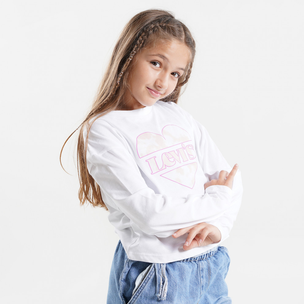 Levis Cropped Long Infant's Cropped Blouse With Long Sleeves