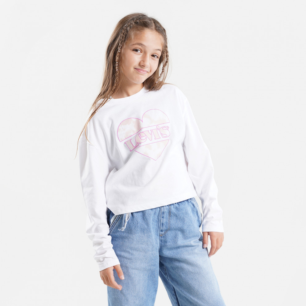 Levis Cropped Long Infant's Cropped Blouse With Long Sleeves