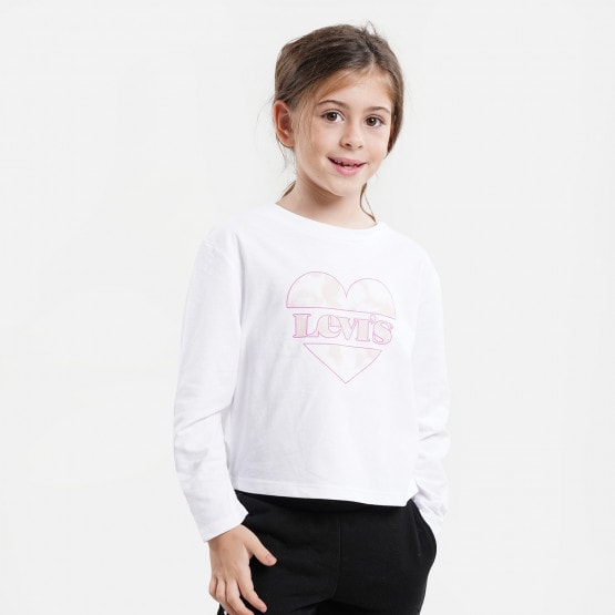 Levis Cropped Long Kid's Cropped Blouse With Long Sleeves