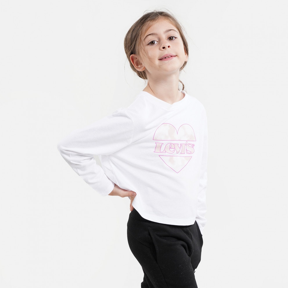 Levis Cropped Long Kid's Cropped Blouse With Long Sleeves