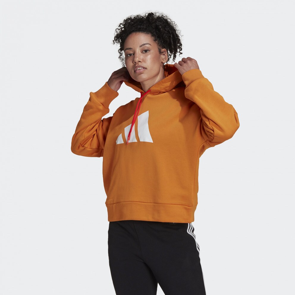 Adidas cropped hoodie orange sales