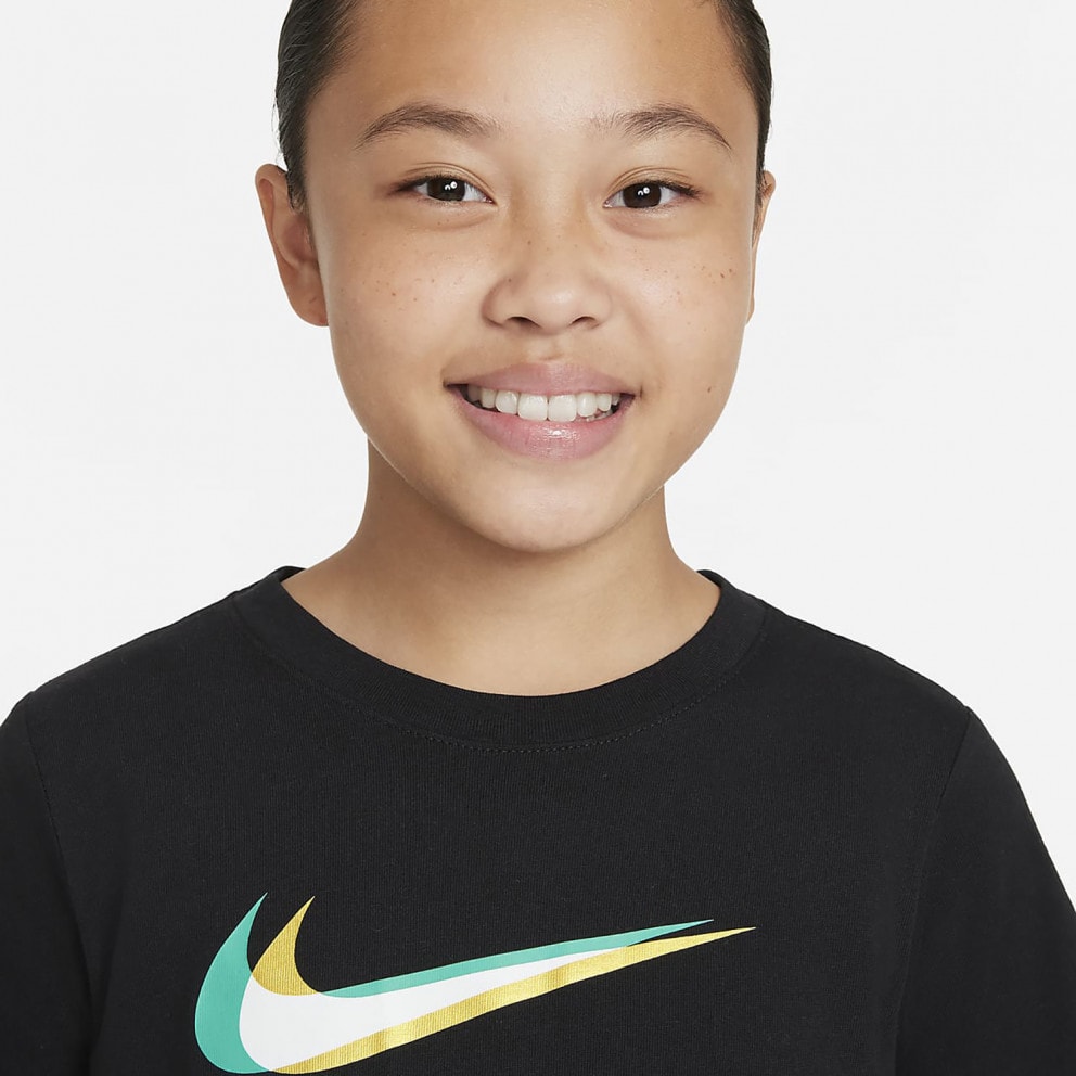 Nike Sportswear Older Kids' (Girls') Cropped T-Shirt BLACK