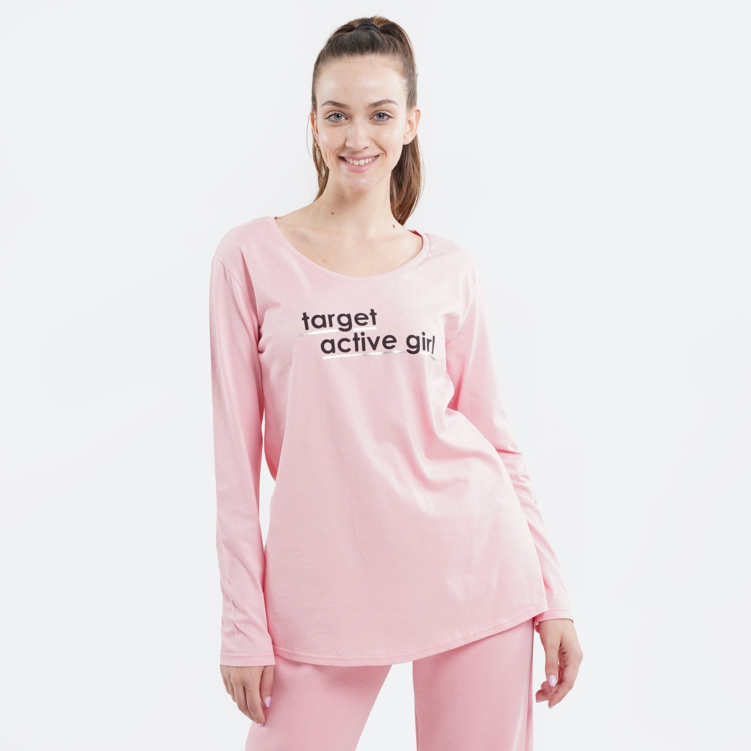 Target Logo ''Active'' Γυναικεία Μπλούζα με Μακρύ Μανίκι (9000093180_010)