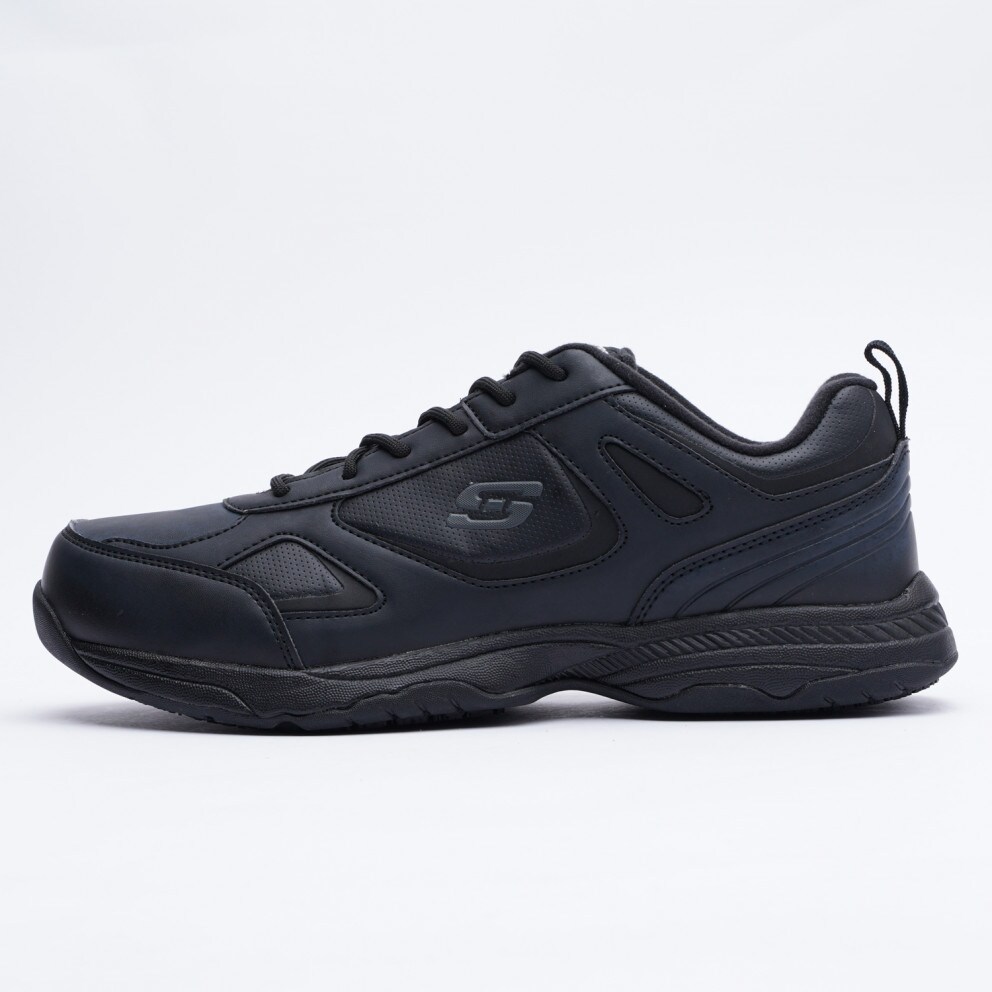 Men's skechers on sale shoes leather upper