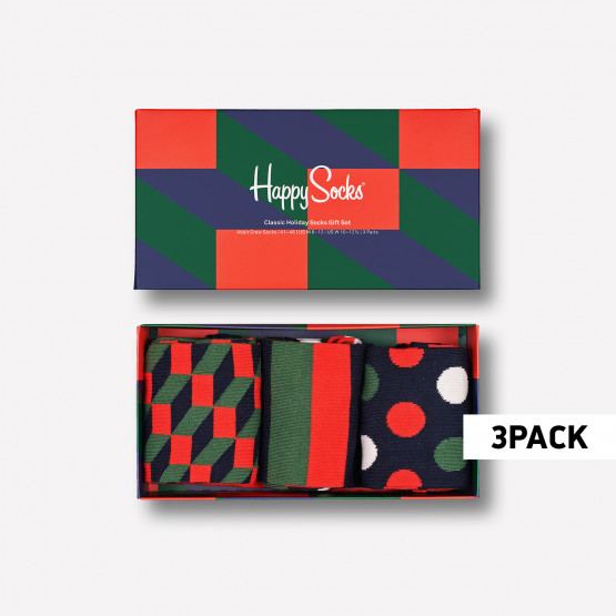 Happy Socks Classic Holiday Unisex Unisex Gift Set 3-Pack