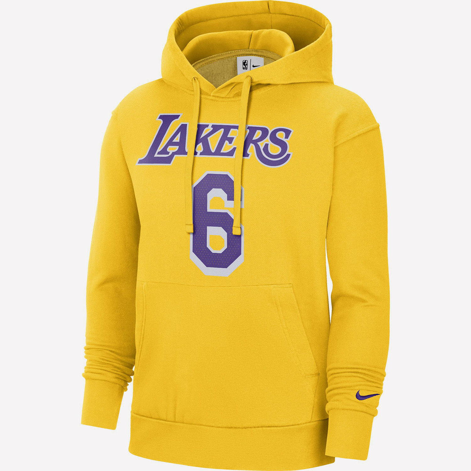 Nike NBA Los Angeles Lakers Lebron James Ανδρική Μπλούζα με Κουκούλα (9000081029_37360)