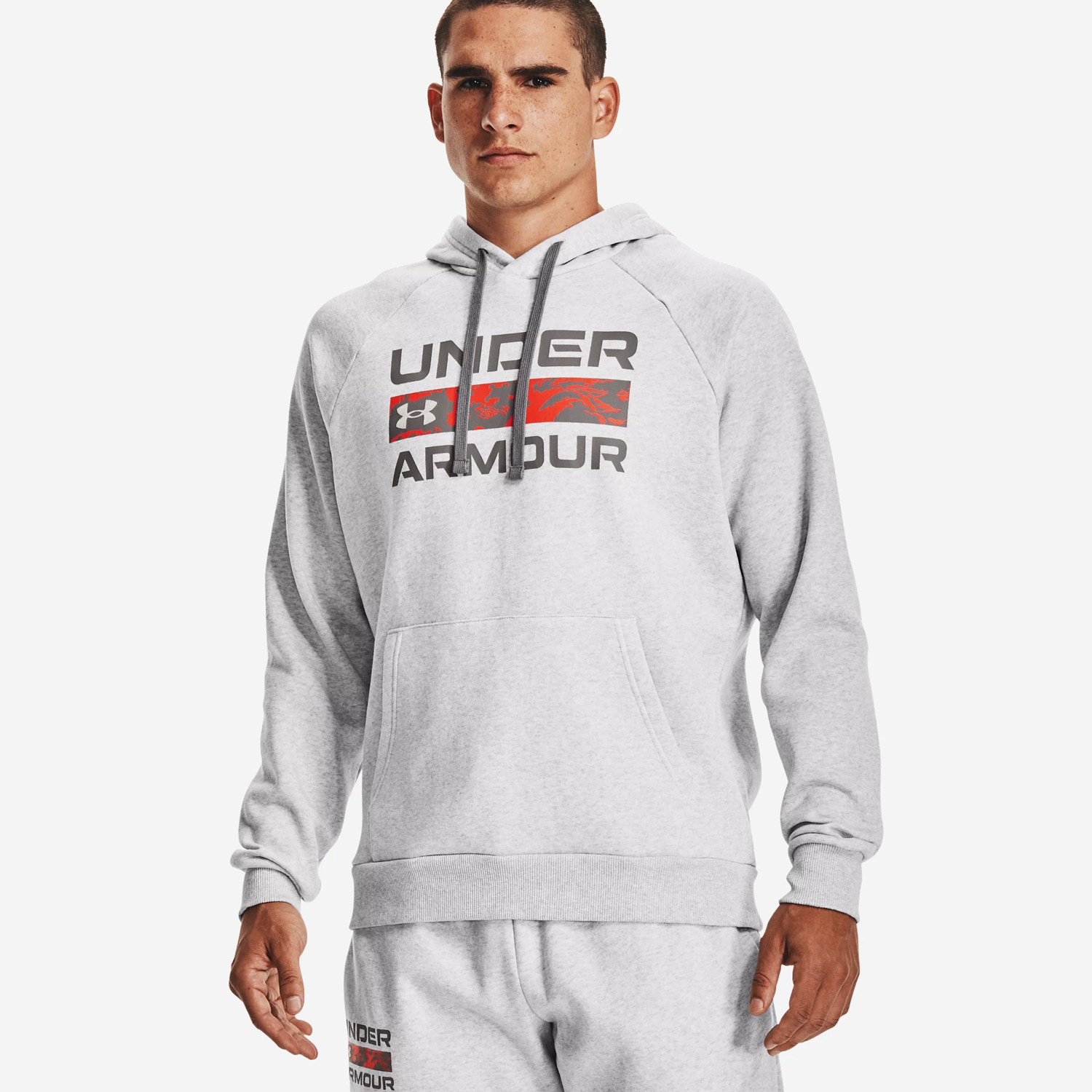 Men's UA Rival Fleece Signature Box Ανδρική Μπλούζα με Κουκούλα (9000087522_55190)