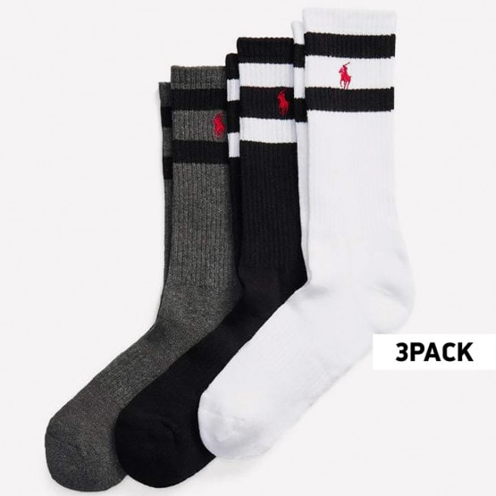 Polo Ralph Lauren Class Stripe-Crew-3 Pack Men's Socks
