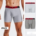 Under Armour Tech 6In 2 Pack Men's Boxer