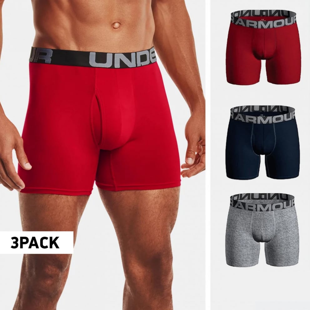 Under Armour Charged Cotton 6In 3-Pack Ανδρικά Μποξεράκια