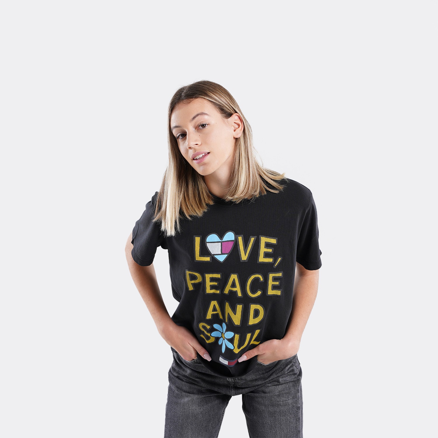 Tommy Jeans Positivitees Relaxed Γυναικείο Tshirt 90000900961469