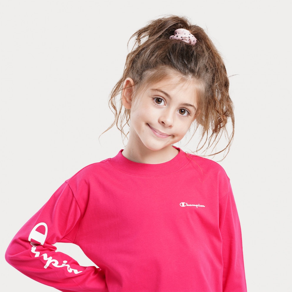 Champion Crewneck Kids' Long Sleeve T-Shirt