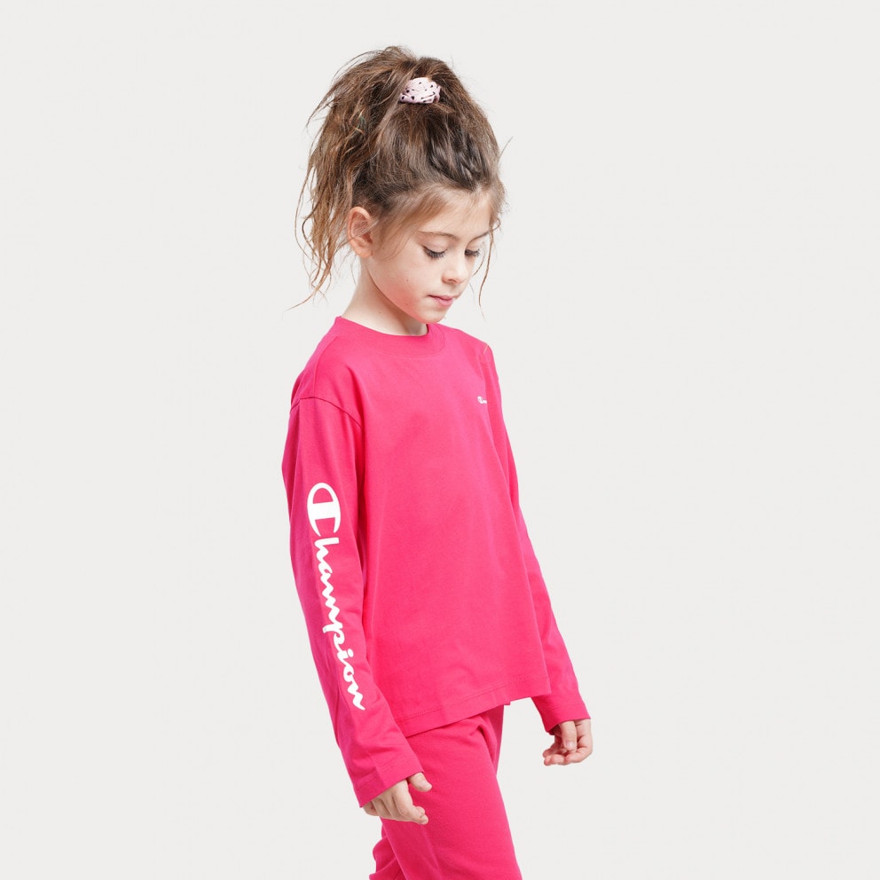 Champion Crewneck Kids' Long Sleeve T-Shirt