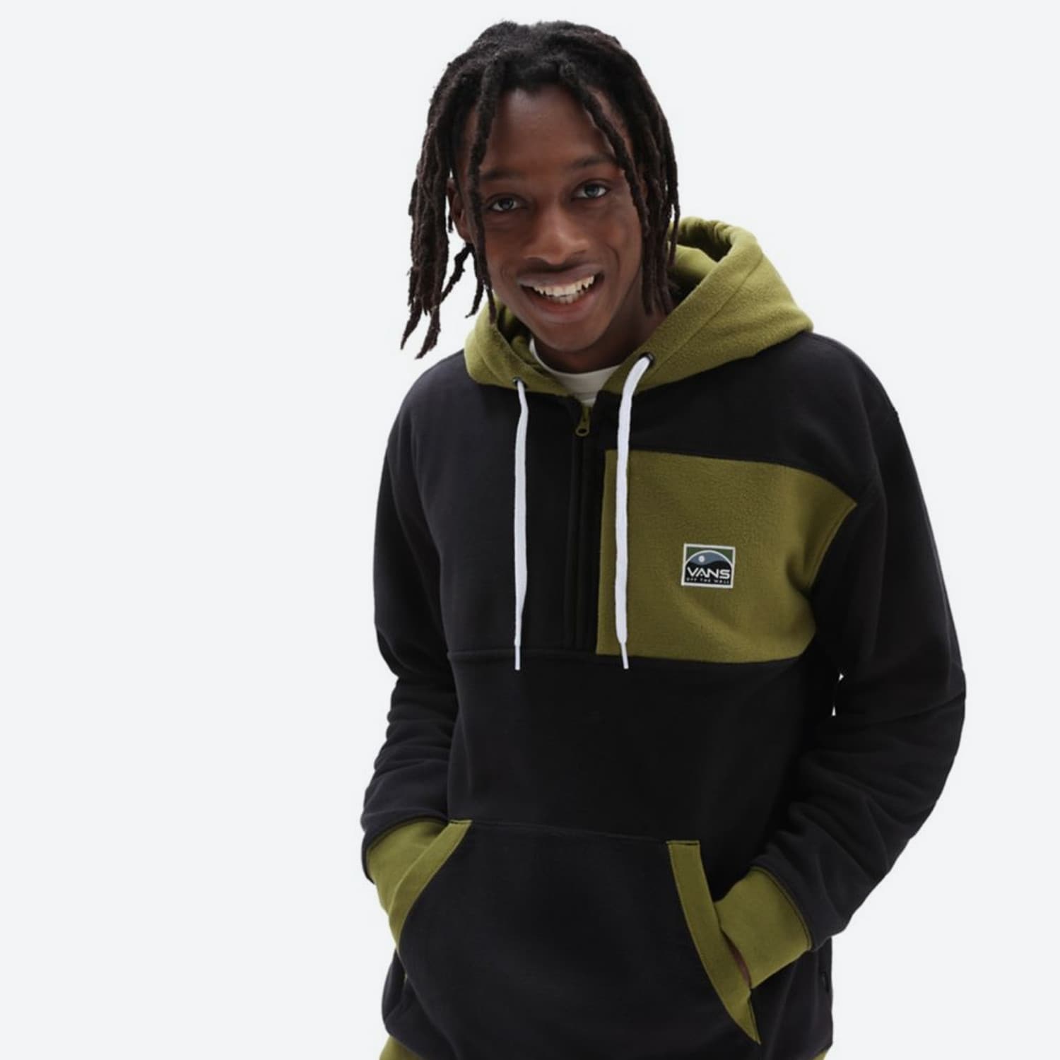 vans black hoodie mens
