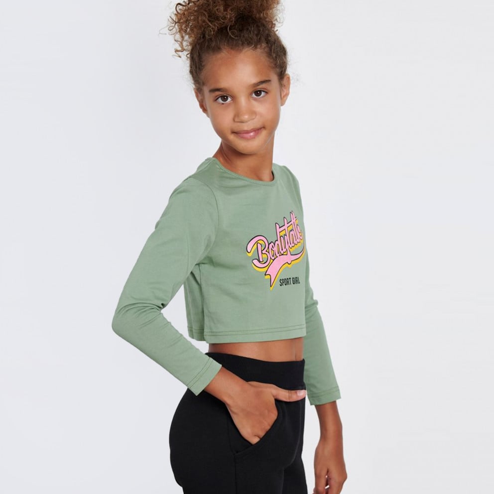 BodyTalk Cropped Kid's Blouse With Long Sleeves