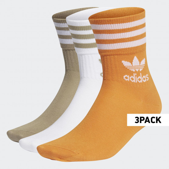 adidas Originals Mid Cut Crew 3Pack Unisex Κάλτσες