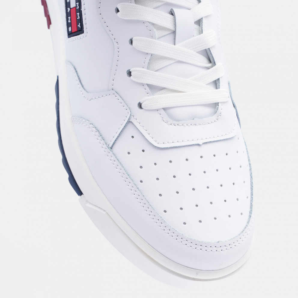 Tommy Jeans Basket Leather Men's Shoes WHITE EM0EM00899 - YBR 