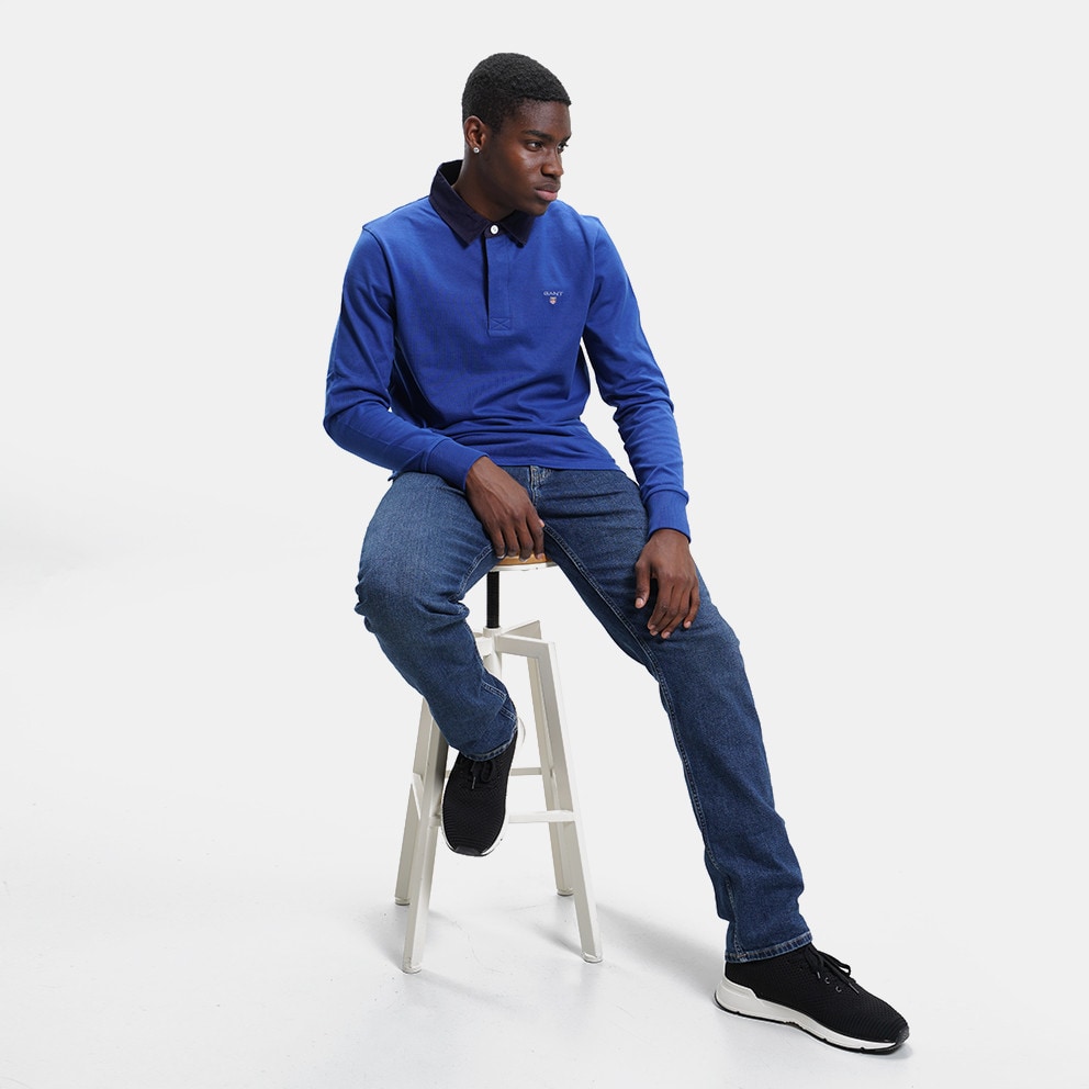 Gant Original Heavy Rugger Ανδρική Μπλούζα Με Μακρύ Μανίκι