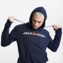 Jack & Jones Logo Ανδρική Μπλούζα με Κουκούλα