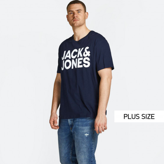 Jack & Jones Logo Plus Size Ανδρικό T-shirt