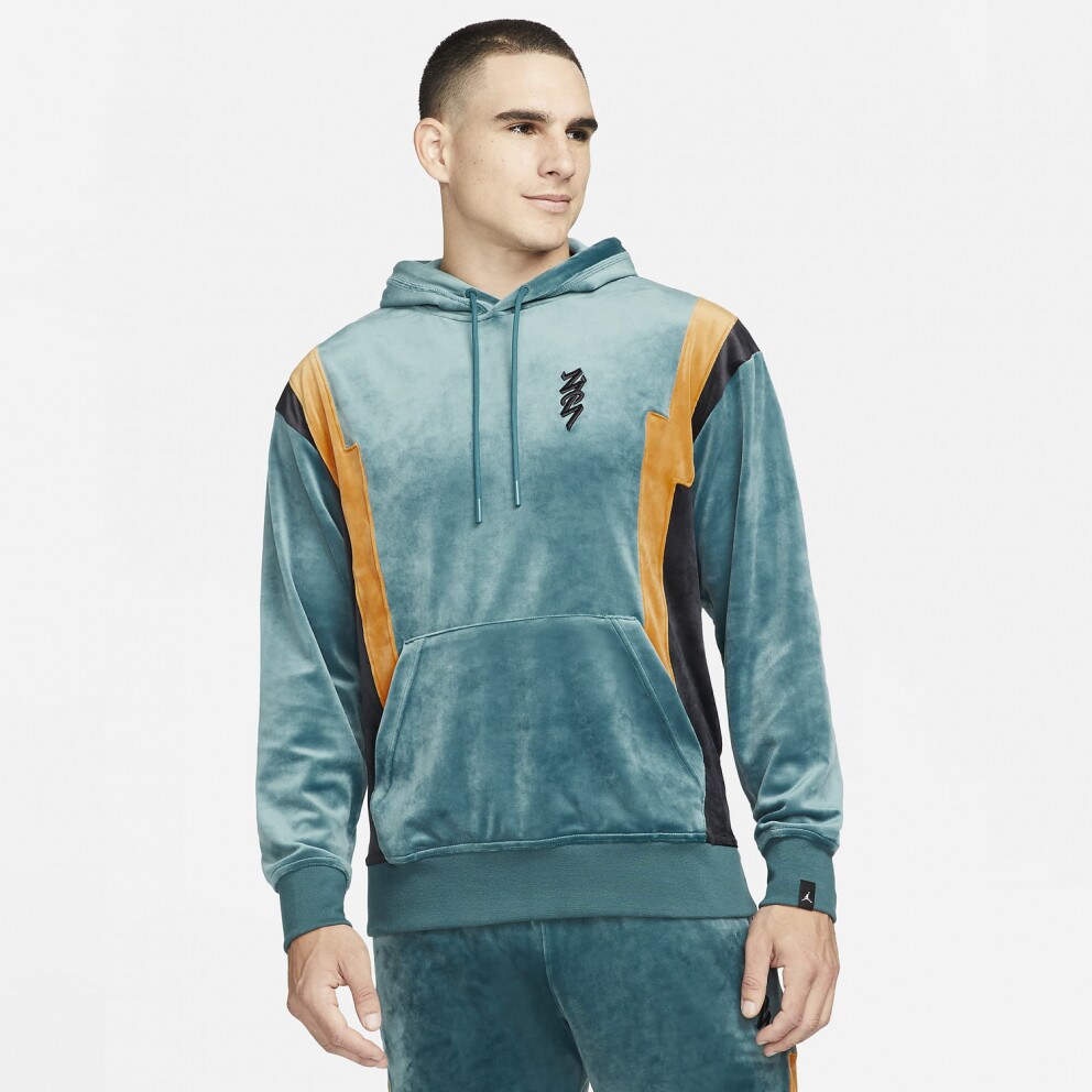 393 Jordan Zion Men s Hoodie Blue DJ5881 jordan check print diamond quilt jacket item