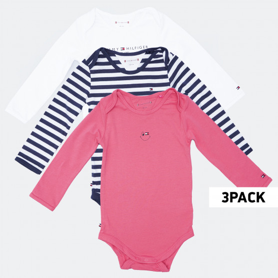 Tommy Jeans 3-Pack Giftbox Baby Bodysuits