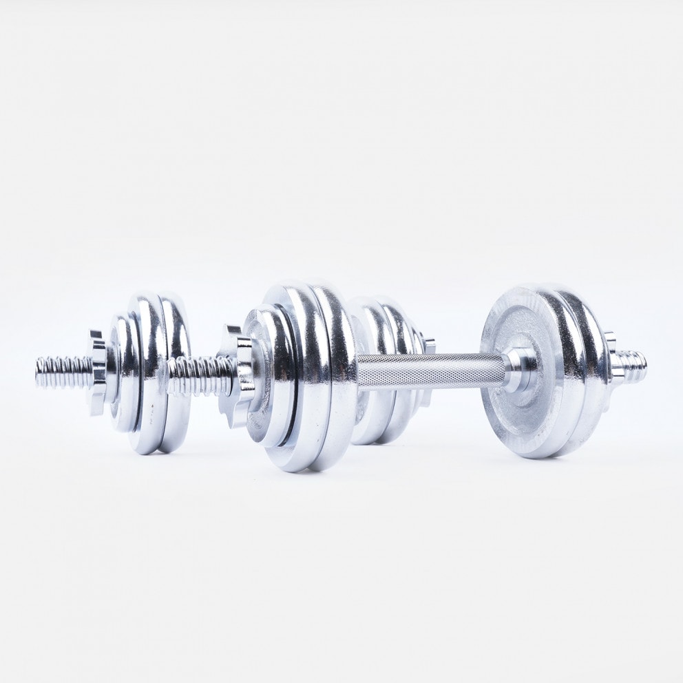 GYMNASTIK Chrome Dumbbell Set 15Kgs